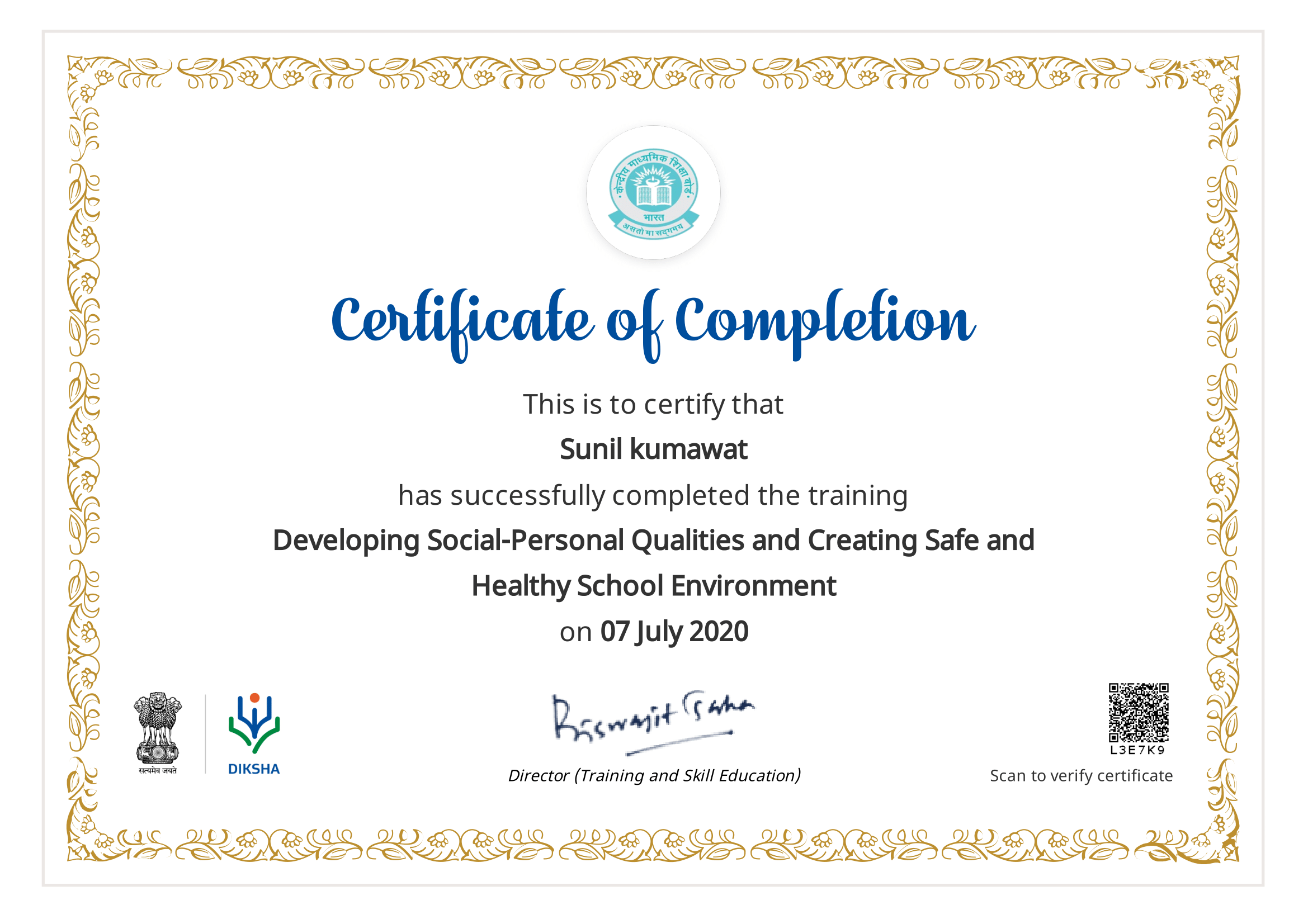 Developing Social-Personal Qualities and Creating Safe and Healthy School Environment